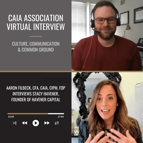 CAIA interview with Stacy Havener and Aaron Filbeck