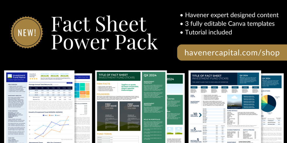 Fact Sheet Templates for Investment Boutiques