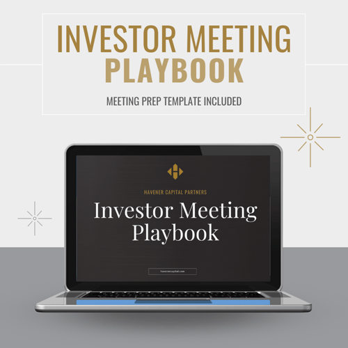 Investor Meeting Playbook and Meeting Prep Template